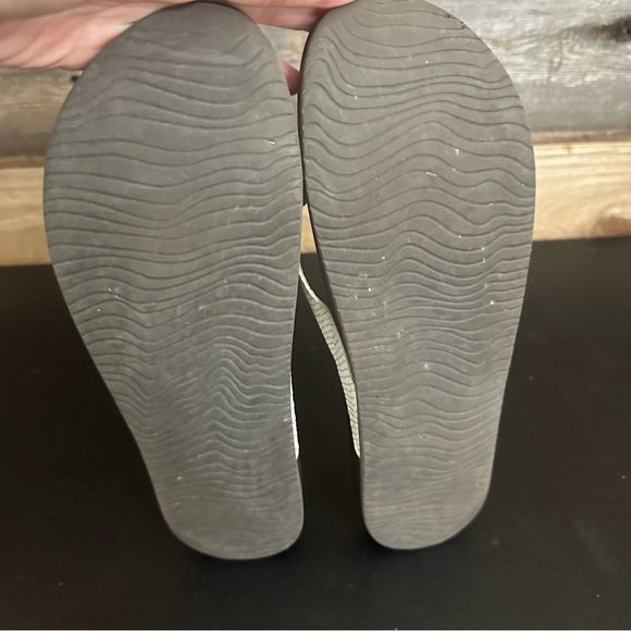 Reef Cushion Court White Black Sassy Women's Flip Flop Sandals Size 10 Thongs - Picture 8 of 10